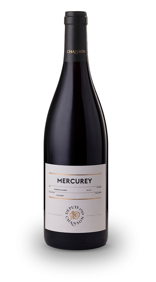 Wine red La bouteille de Mercurey 2016 Chanson